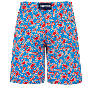 Men Long Swimwear Ultra-light and Packable Crabs & Shrimps Earthenware back view