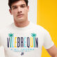 T-shirt en coton homme Vilebrequin Palms Off-white vue de détail 1