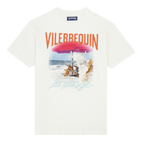 男士 Wave on VBQ Beach 棉质 T 恤 Off white 正面图