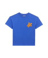 Boys Organic Cotton T-shirt Embroidered Turtle Marrakech front view