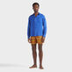Camisa de lino lisa para hombre Marrakech vista frontal desgastada Camisa de lino lisa para hombre Marrakech vista frontal desgastada