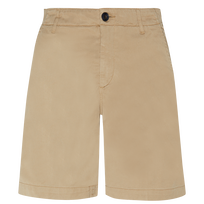 Bermudas en tejido de gabardina de tencel para hombre  Kraft vista frontal