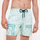 Men Classic Printed - Men Swim Trunks Bandana - Vilebrequin x BAPE® BLACK, Mint details view 3