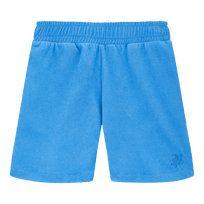 Boys Terry Bermuda Shorts Solid Ocean front view