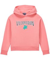 Sweatshirt mit Kapuze für Mädchen Bonbon Vorderansicht