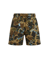 Boys Swim Shorts Camo Splash - VBQ x Palm Angels Oats 正面图