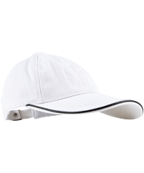 Gorra lisa Blanco vista frontal