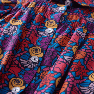 Camisa con estampado Noumea Sea Shells para niña Azul marino detalles vista 1