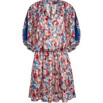 Women Viscose Fluid Cover-up Flowers in the Sky Palace front view