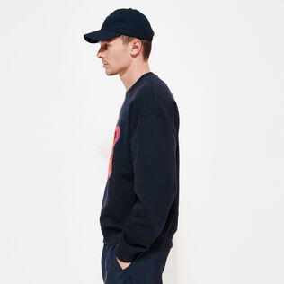 Sweatshirt en coton homme Stars Gift Bleu marine vue de détail 4