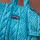 Linen Aran Knit Unisex Tote Bag Thalassa details view 2