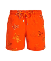 Bañador con bordado Tortue Multicolore para hombre - Edición limitada Albaricoque vista frontal