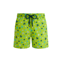 Bañador con bordado Ronde des Tortues para hombre - Edición limitada Lime vista frontal