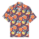 Chemise Bowling en lin homme Presse Citron Bourgogne vue de face