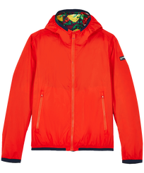 Coupe vent réversible homme imprimé Marché Provencal Coquelicot vue de face