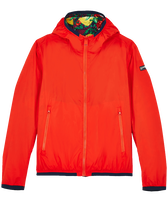 Chaqueta cortavientos reversible con estampado Marché Provencal para hombre Amapola vista frontal