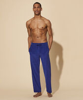 Men Terry Pants Solid Ink front worn view