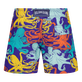 Boys Swim Shorts Octopussy Purple blue back view