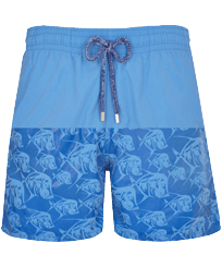 Bañador con estampado Piranhas reactivo al agua para hombre Earthenware vista frontal