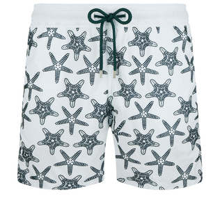 男款 Classic 神奇 - 男士 Starfish Dance 植绒游泳短裤, Glacier 正面图