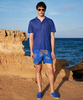 Look Tortues Galuchat Linen Jersey Hombre  vista frontal