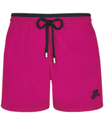 Bañador liso bicolor para hombre Morado vista frontal