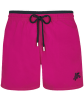 Men Swim Shorts Bicolor Crimson purple front view