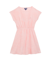 Vestido en tejido terry para niña Peony vista frontal