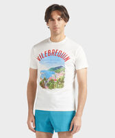 Men Cotton T-shirt St Barth Off white front worn view