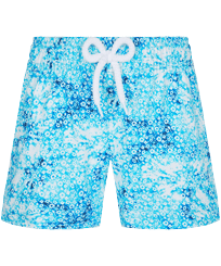Shorty de bain fille Flowers Tie & Dye Bleu marine vue de face