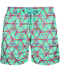 Men Swimwear Embroidered Indian Ceramic - Limited Edition Cardamom front view
