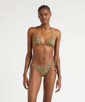 Women Side-Tie Bikini Bottom Carapaces Navy front worn view