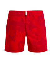Bañador corto con cintura plana y estampado Flower Power para hombre Lipstick vista frontal