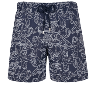 Bañador con estampado Poulpes Bicolores para hombre Azul marino vista frontal