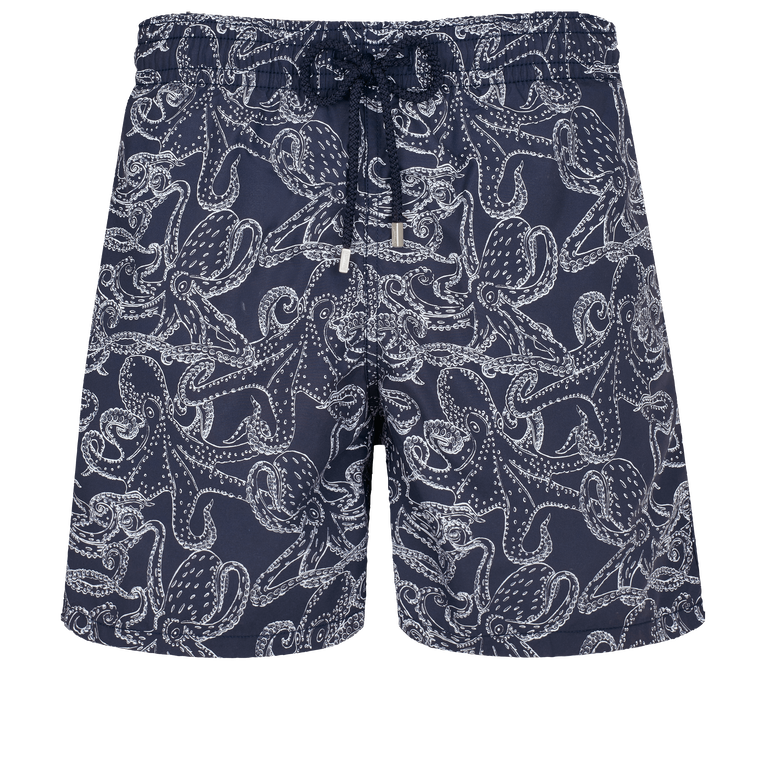 Men Swim Shorts Poulpes Bicolores - Moorea - Blue - Size XS - Vilebrequin