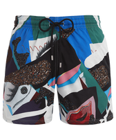 Pantaloncini mare uomo Séduction - Vilebrequin x Deux Femmes Noires Multicolore vista frontale