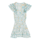 女士 Hidden Fishes 迷你连衣裙 - Vilebrequin x Poupette St Barth 合作款 White 后视图