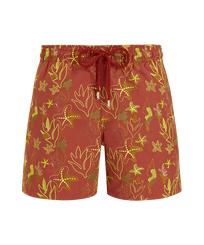 Men Swim Trunks Embroidered Camo Seaweed - Limited Edition Tomette front view