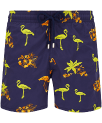 2012 Flamants Rose Bademode mit Stickerei für Herren – Limited Edition Saphir Vorderansicht