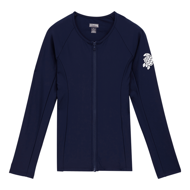 Langärmeliger Solid Rashguard Mit Reißverschluss Für Damen - Fly-z - Blau - Größe XS - Vilebrequin