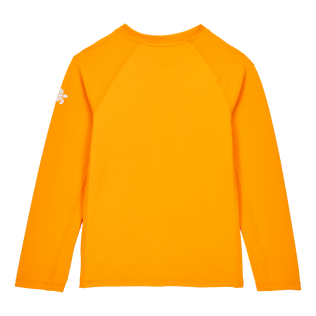 Rash guard bambini a tinta unita testurizzato Sunflower vista posteriore