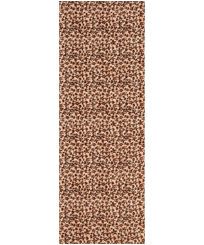 Pareo de gasa de algodón con estampado Turtles Leopard Straw vista frontal