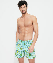 Men Embroidered Embroidered - Men Embroidered Swim Shorts Stars Gift - Limited Edition, Lagoon front worn view