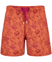 Men Swim Trunks Embroidered Marché Provencal - Limited Edition Tomette front view