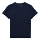 Camiseta de algodón con estampado Hypno Shell para hombre Azul marino vista trasera