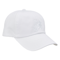 Kids Cap Solid White front view