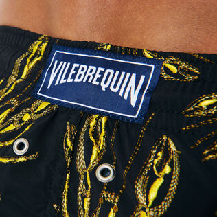 Men Embroidered Swim Shorts Lobsters - Limited Edition Black details view 1