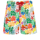 Men Swim Trunks Fonds Marins Multicolores White front view