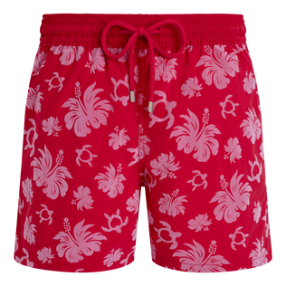Bañador con estampado Flocked Turtle Heart Tahiti para hombre Grosella vista frontal