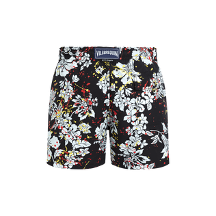 Men Swim Shorts Flower Splash - VBQ x Palm Angels Black 后视图